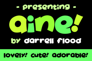 Aine: A Playful Font for Lighthearted Design Projects