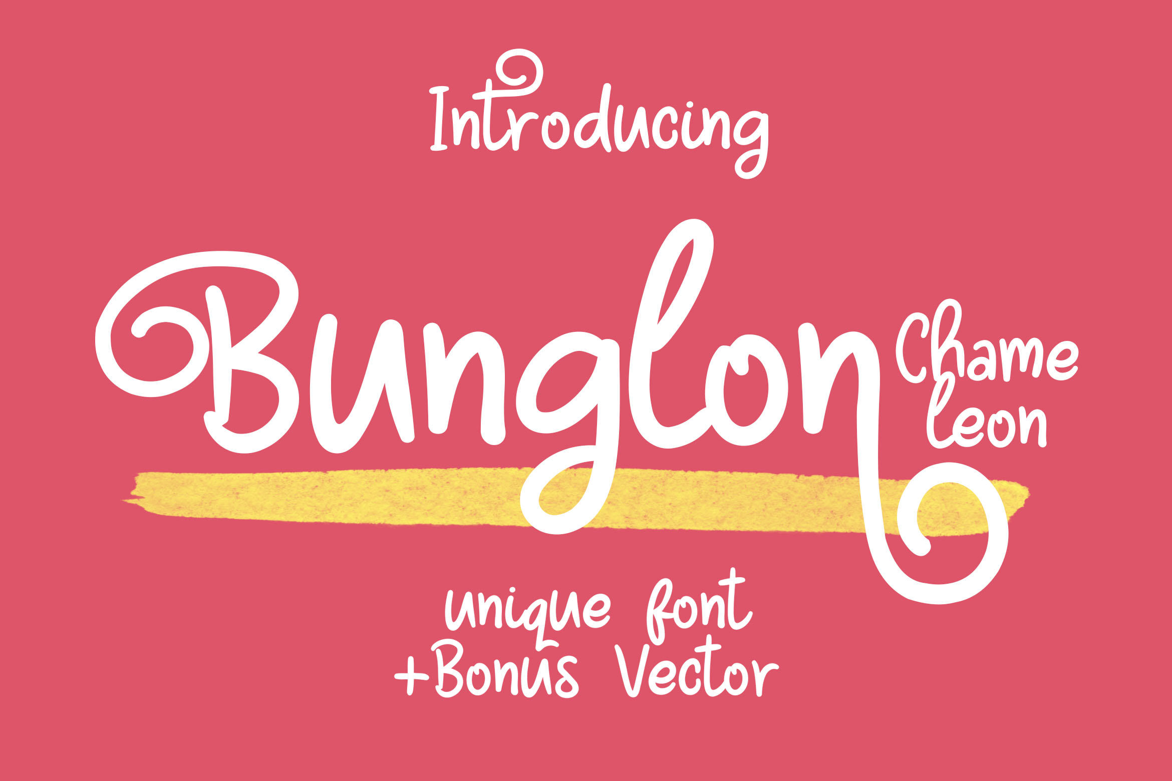 Bunglon Chameleon: A Unique Handmade Font