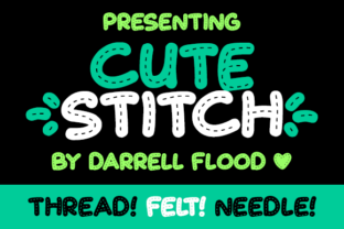 Cute Stitch: A Warm, Fuzzy Font for Handicraft Enthusiasts