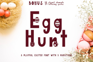 Egg Hunt: A Strategic Display Font for Creative and Professional Projects