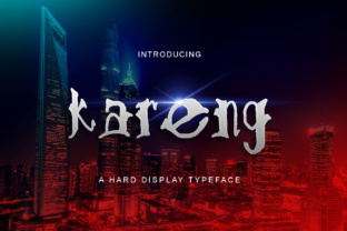 Kareng: A Bold, Fresh, and Gothic-Inspired Font for Modern Designers