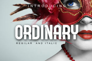 Ordinary: A Versatile Display Font for Creative Projects