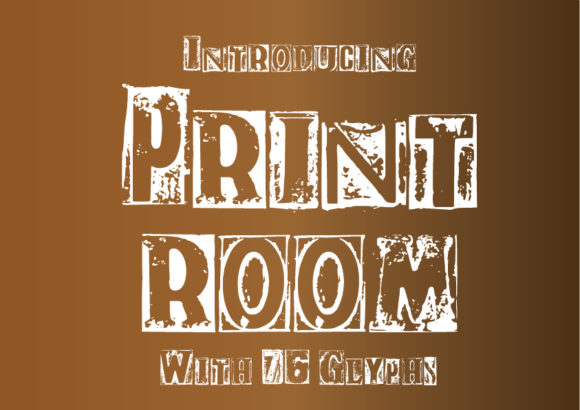 Print Room 1 2: A Vintage, Turn of the Century Font Collection for Creative Expression