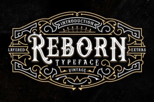 Reborn: A Vintage-Inspired Font for Timeless Design