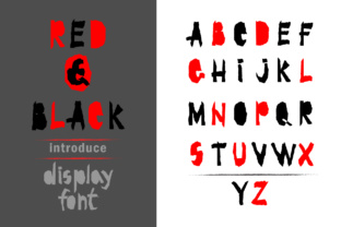 Red and Black: A Bold Typographic Statement