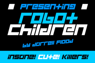 Robot Children: A Futuristic Font for Bold Design Solutions