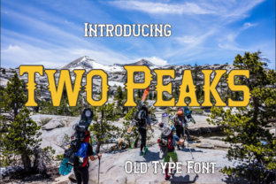 Two Peaks: A Playful Font for Strategic Communication