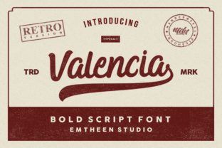 Valencia: A Bold Script Font with Vintage Charm