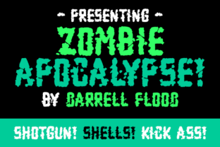 Zombie Apocalypse Font: Grungy Style for Post-Apocalyptic Designs